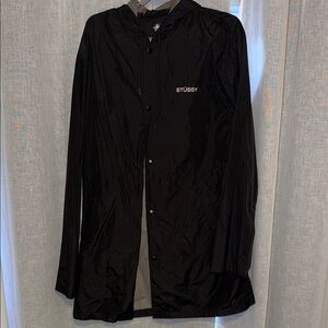 Stussy Black Windbreaker Jacket
